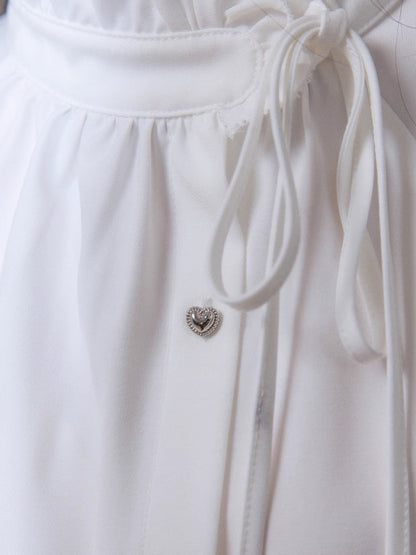 Turtleneck ruffle shirt【s0000005804】