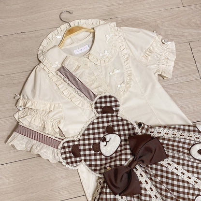 MIST - Creamy Condensed Milk - Kawaii Lolita Shirt Soft Girl Short-sleeved