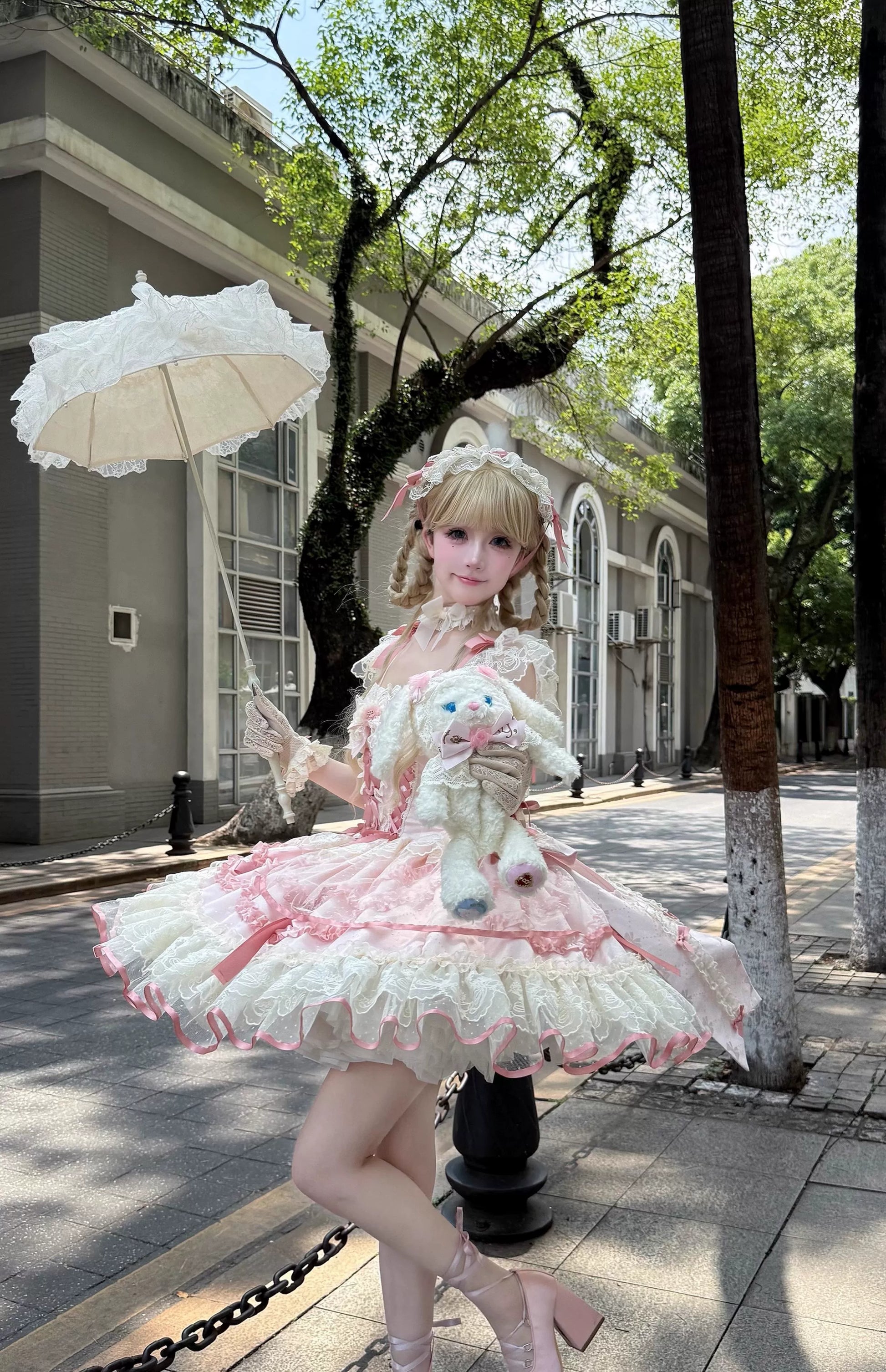 Sugar Girl - Dream Whisper Butterfly - Ballet-Inspired Sweet Lolita JSK Dress