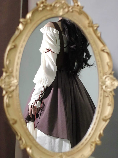 Letters from Unknown Star - Pirate Guide - Vintage Lolita Suit Vest JSK Dress