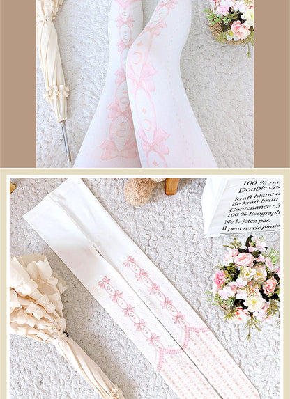 Roji roji - Kawaii 120D Velvet Lolita Tights Multicolors