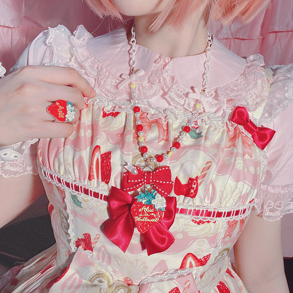 Halloween Alice - Lolita Strawberry Accessory Set