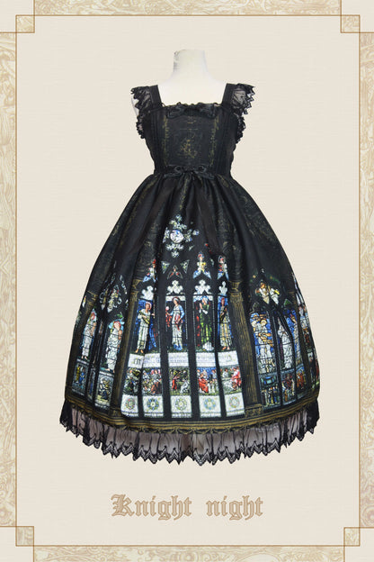 Knight night - The Saint Priest - Stained GlassﾂｷSain Lolita Jumper Dress