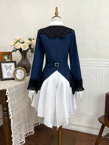 Xiongdoujiang - Chris' Son - Ouji Lolita Coat set, Irregular Hem Dress