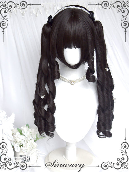 Sinwavy - Retro Elegant Roman Curl Double Ponytail Wig