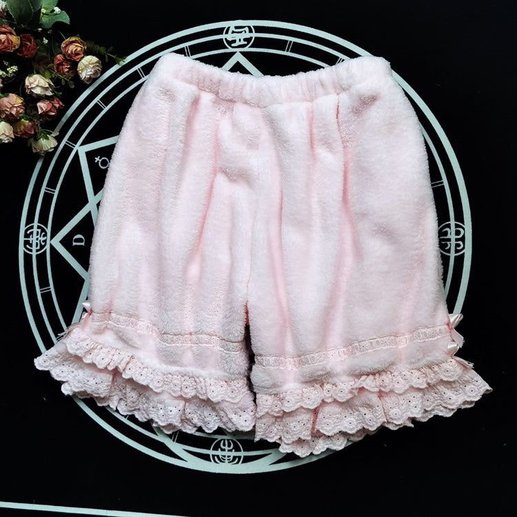 DMFS Lolita - Winter Lolita Fleece Bloomer Plush Lolita Homewear