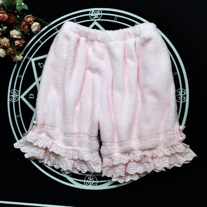 DMFS Lolita - Winter Lolita Fleece Bloomer Plush Lolita Homewear