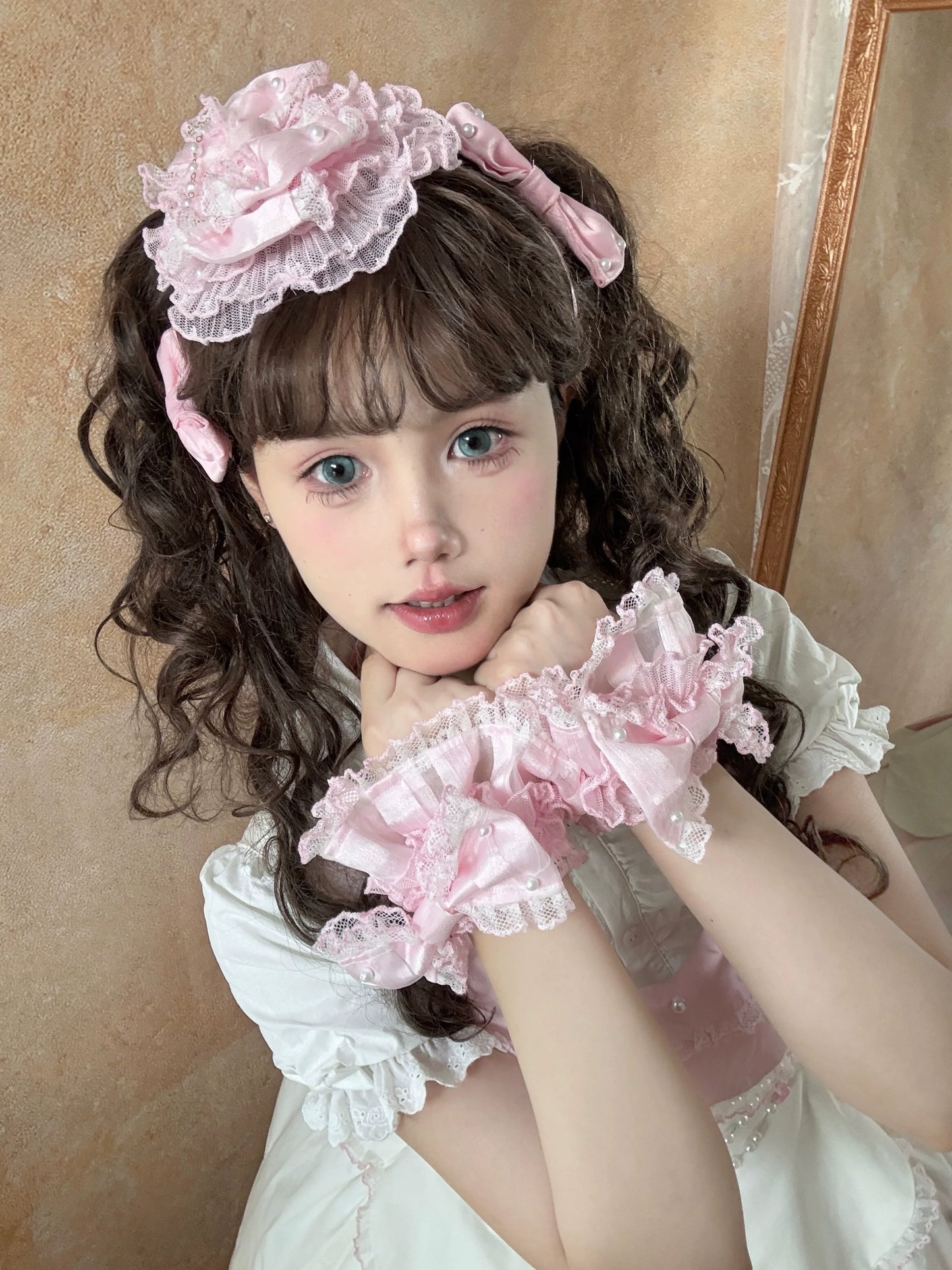TaTaTa Lolita - Pearl Princess - Old School Lolita Jumper Dress Outfit, Petal Hem
