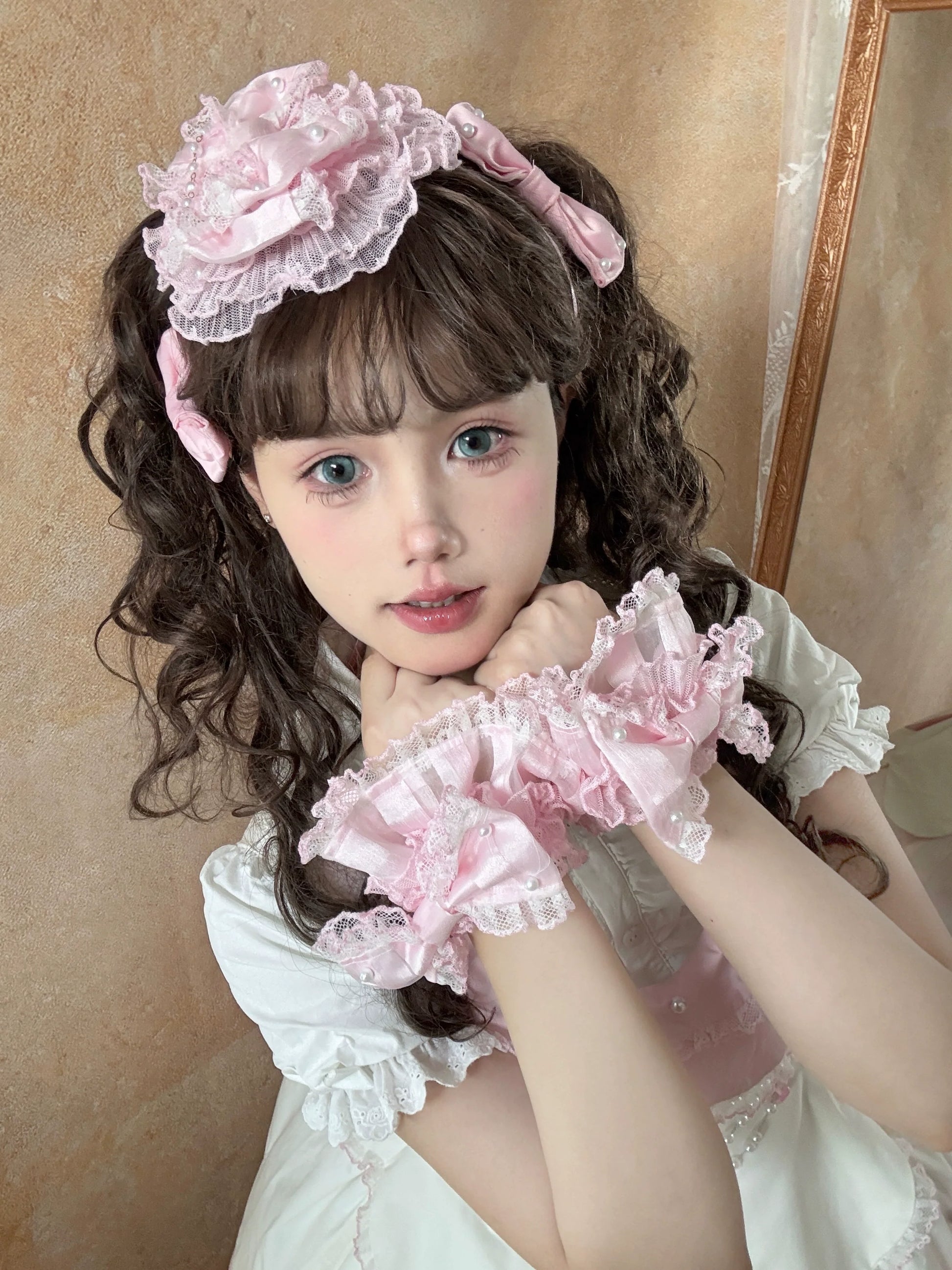 TaTaTa Lolita - Pearl Princess - Old School Lolita Jumper Dress Outfit, Petal Hem