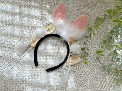 YingLuoFu - Laurel - Kawaii Han Lolita Jumper Dress Rabbit Print