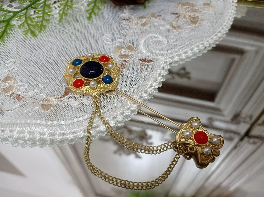 Miss Point - Rose Doll - Elegant Lolita Brooch Lolita Lapel Pin Multicolors