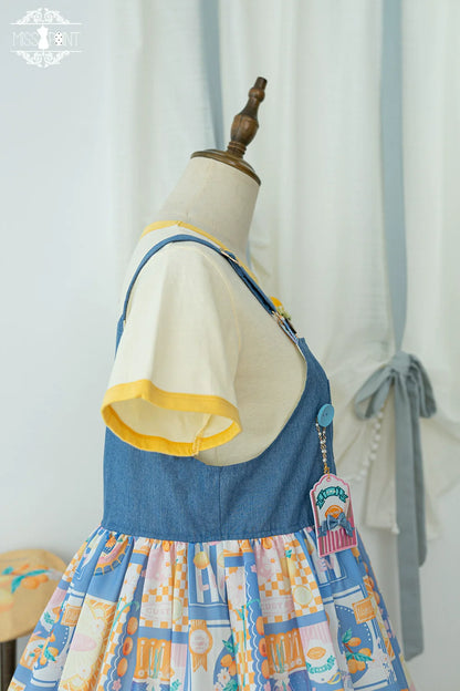 Miss Point - Daisy Lemon - Kawaii Lolita Lemon Print JSK Customized
