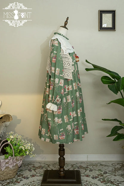 Miss Point - Forest Lolita Small Straw Hat Clip KC Accessory