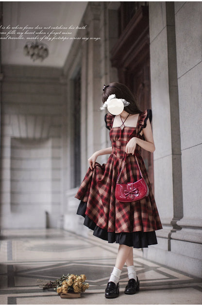 HuTaoMuJK - Madeleine - Classic Lolita JSK Suit Black Lolita Blouse and Coat