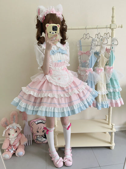 Sugar Girl - Cat Ear Tale - Sweet Lolita Jumper Dress Suspender Dress