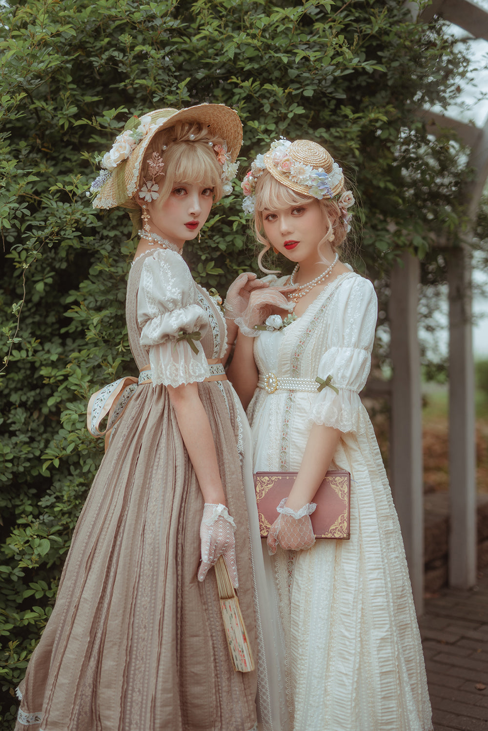 Miss point - Sally's Garden - Country Lolita Straw Top Hat