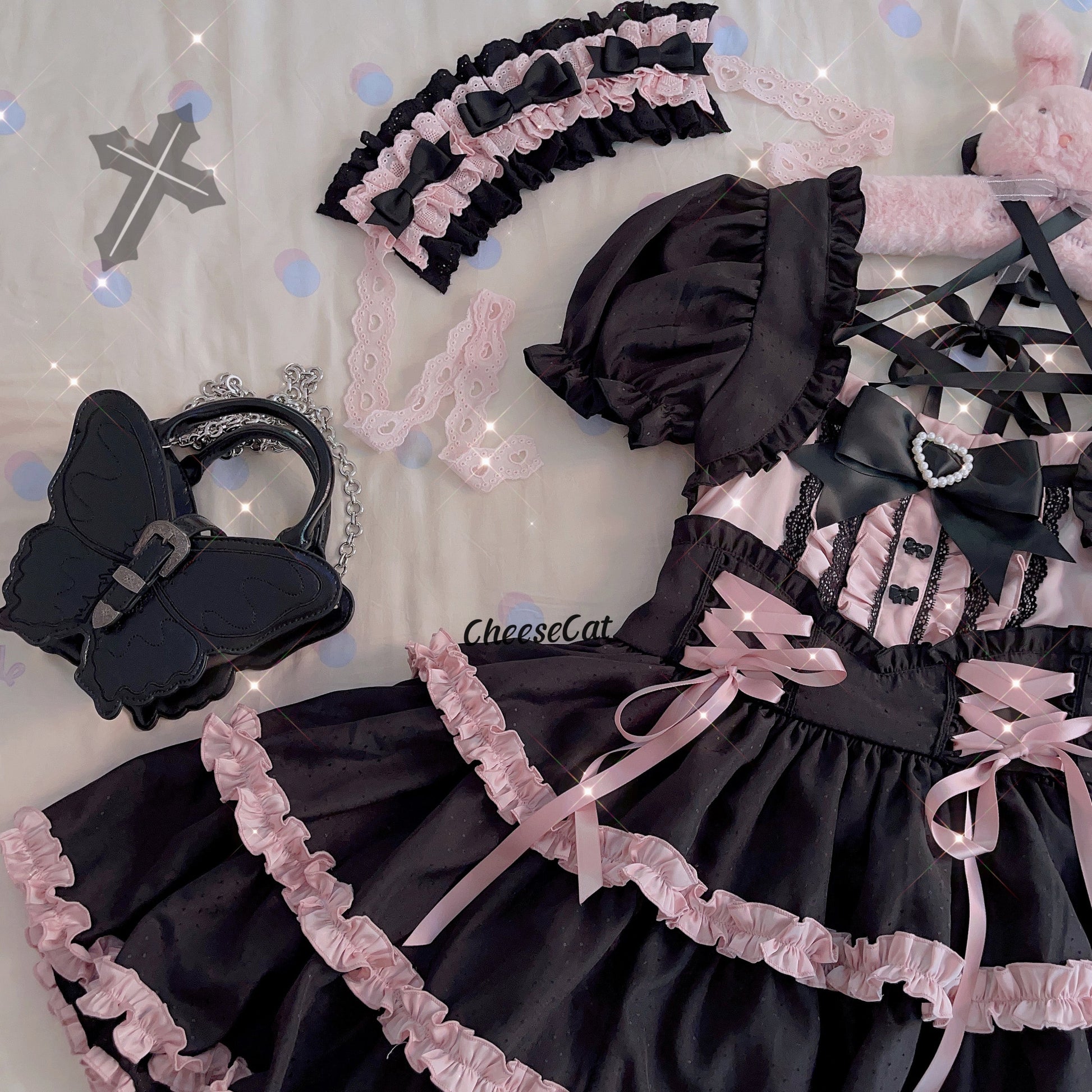 Cheese Cat - Doll Lullaby Tabby Cat Cotton Lolita Headdress