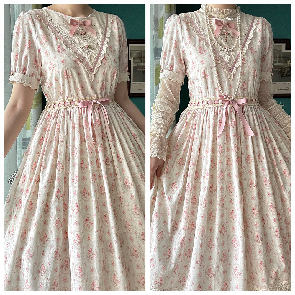 Miss Point - Happy Summer Elegant Lolita Floral OP Dress