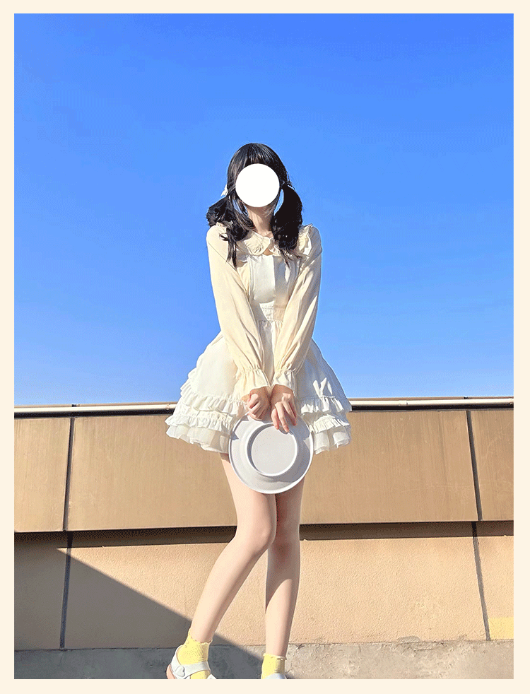 Niu Niu - Plus Size Lolita Shirt Long Sleeve Doll Collar Blouse