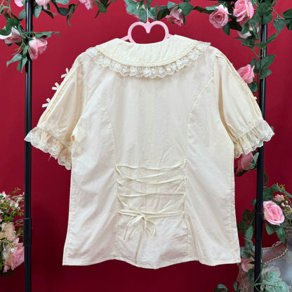 DMFS Lolita - Lanxin Shirt - Cotton Sweet Lolita Lace Blouse