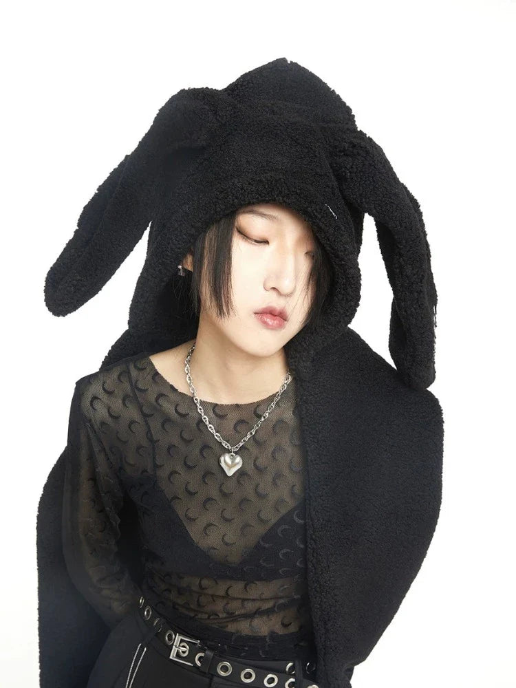 Bunny ear hat and scarf【s0000006715】