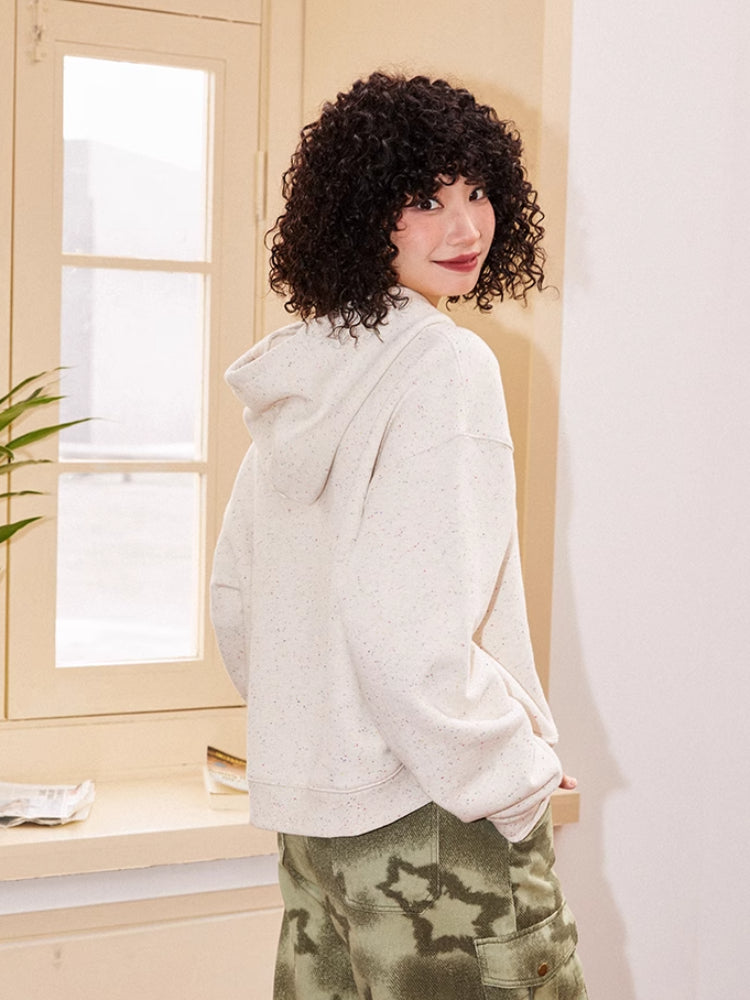 Hooded embroidered sweatshirt【s0000006559】