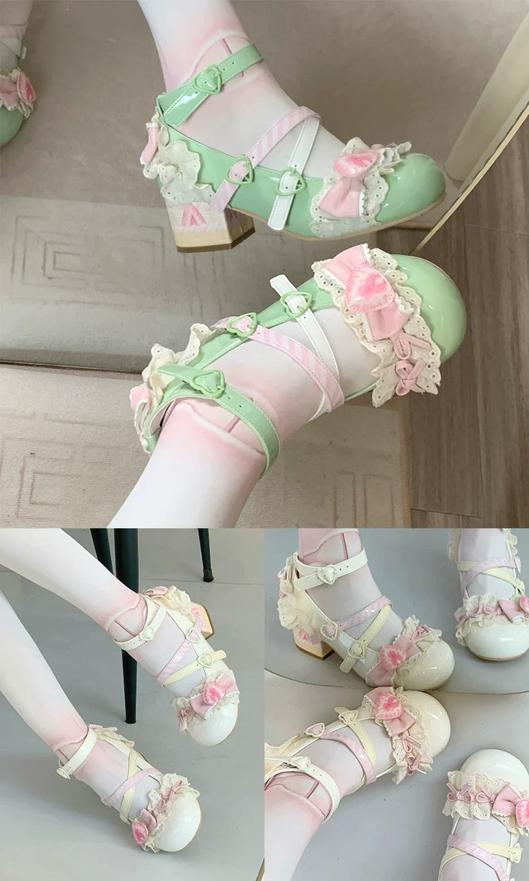 Aimee - Strawberry Limited 2.0 - Sweet Lolita Mary Jane Heel Shoes