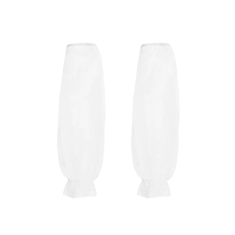 With PUJI - Dawn's Last Light - Castle Printed White Gothic Lolita OP, Two Length Styles