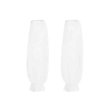 With PUJI - Dawn's Last Light - Castle Printed White Gothic Lolita OP, Two Length Styles