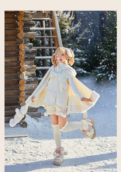 Tan Tuan - Rabbit & Bear - Winter Kawaii Lolita Cape and Shorts