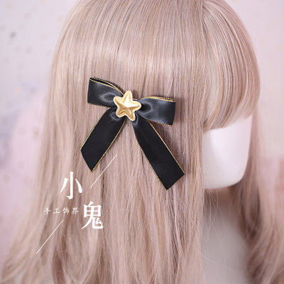 Xiaogui - Gothic Accessories Lolita Bow KC Hairclip