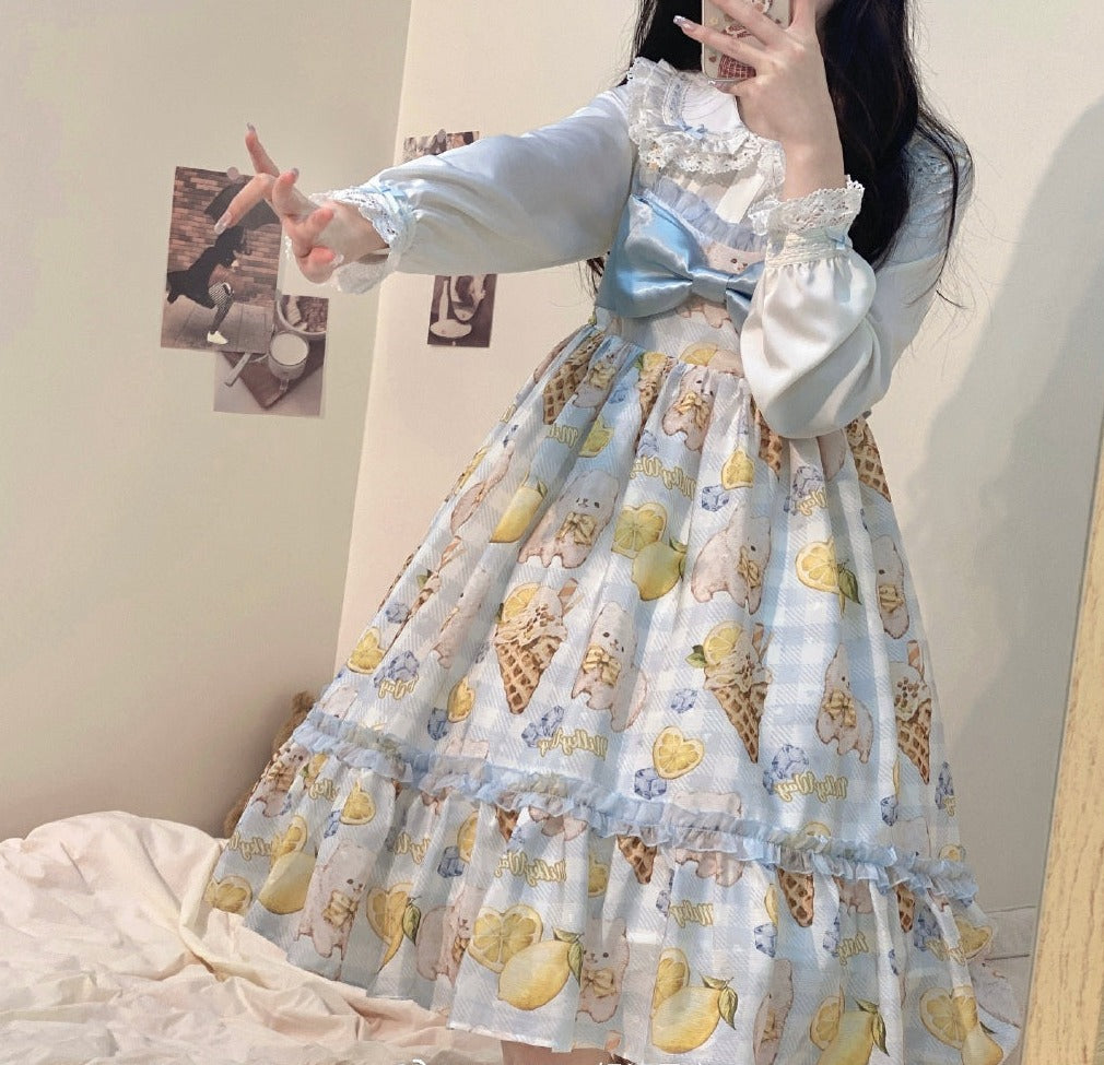 Milky Way - Lemon Puppy Lolita JSK Dress