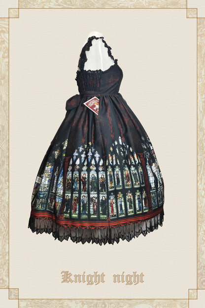 Knight night - The Saint Priest - Stained GlassﾂｷSain Lolita Jumper Dress
