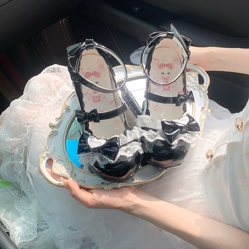 Aimee - Sakura - Sweet Lolita Heels Cute Mid-heel Mary Jane Shoes