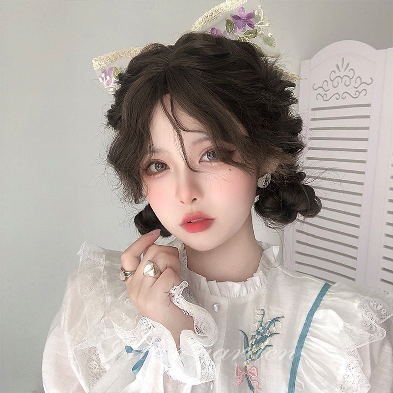 Alicegarden - Daily Lolita Long Curly Brown Wig
