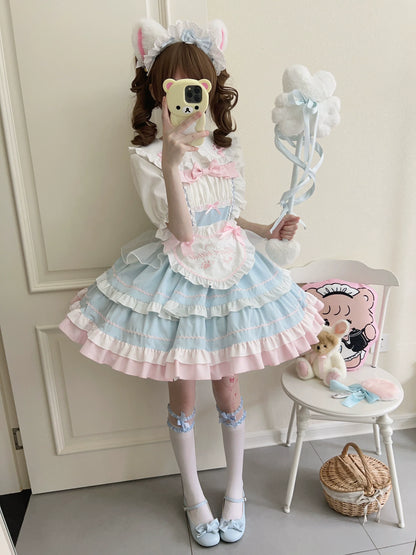 Sugar Girl - Cat Ear Tale - Sweet Lolita Jumper Dress Suspender Dress