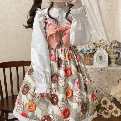 MIST - Sweet Lolita Blouse Doll Collar Multicolor