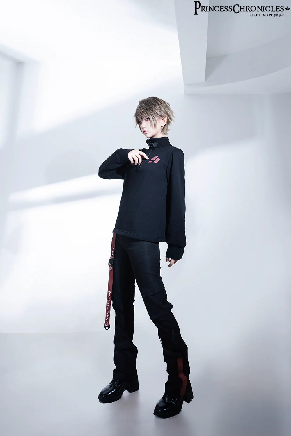 Princess Chronicles - Nameless Blade - Waste Soil Ouji Lolita Slim Black Pants