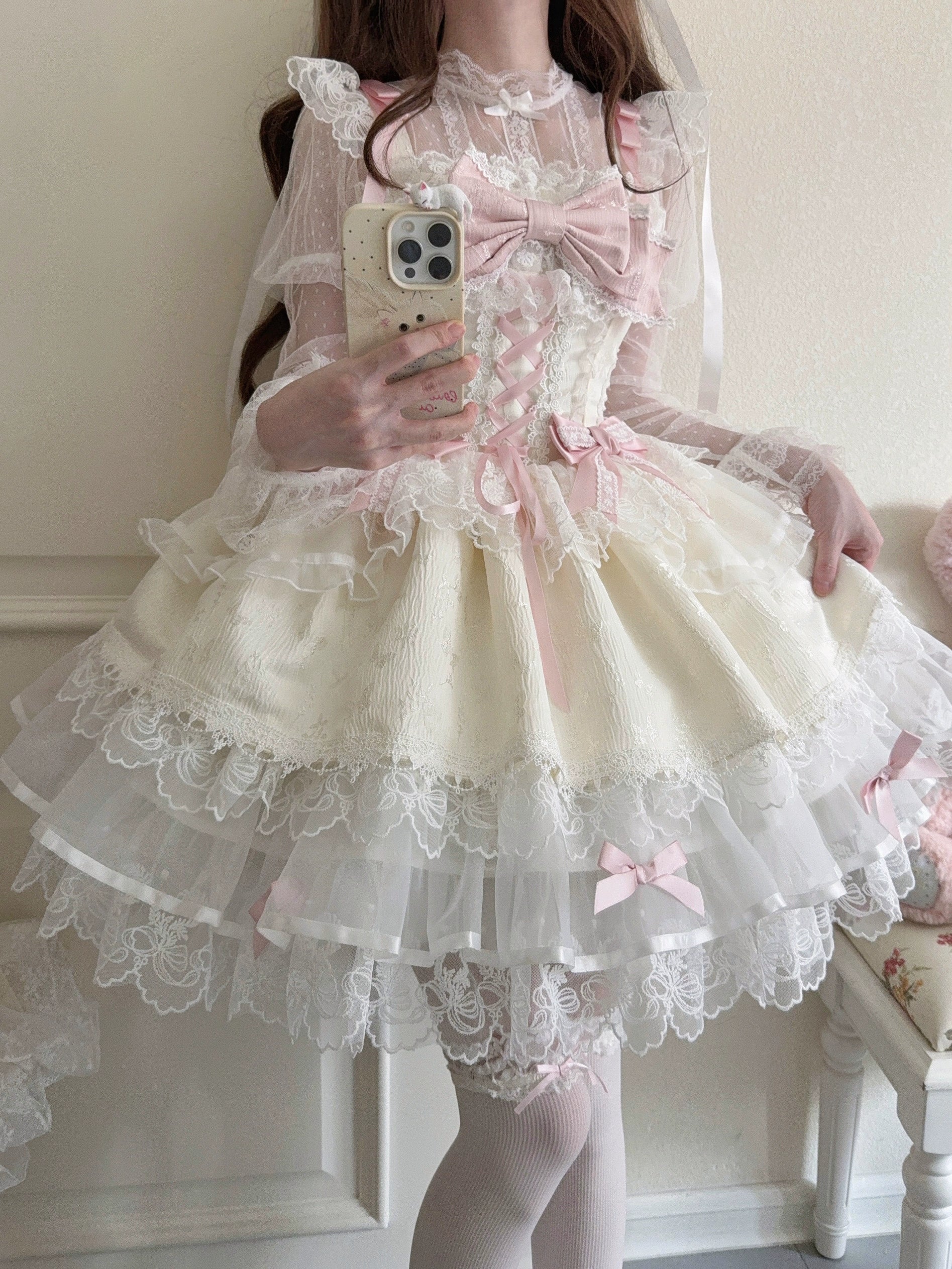 Sugar Girl- Fleeting Isle - Sweet Lolita Ballet Style Jumper Dress