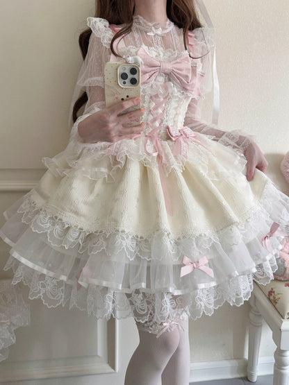 Sugar Girl- Fleeting Isle - Sweet Lolita Ballet Style Jumper Dress
