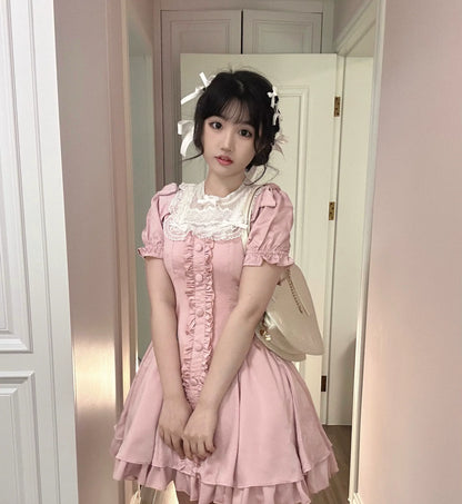 Sweet Wood - Plus Size Lolita OP Dress Summer Dress