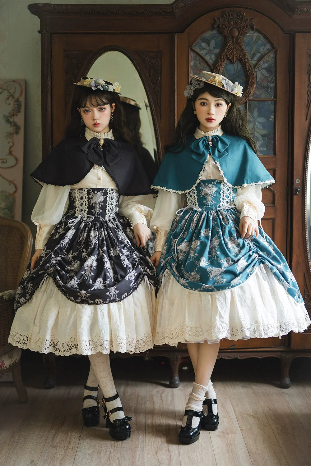 Miss Point - Customized Vintage Lolita Skirt Elegant Pullover Fishbone SK