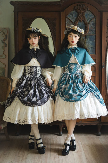 Miss Point - Customized Vintage Lolita Skirt Elegant Pullover Fishbone SK