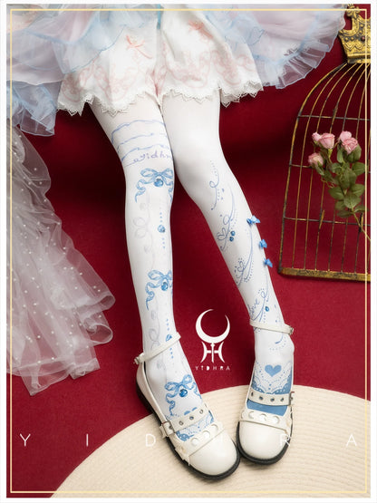Yidhra - Frutomo - Sweet Lolita Printed Pantyhose