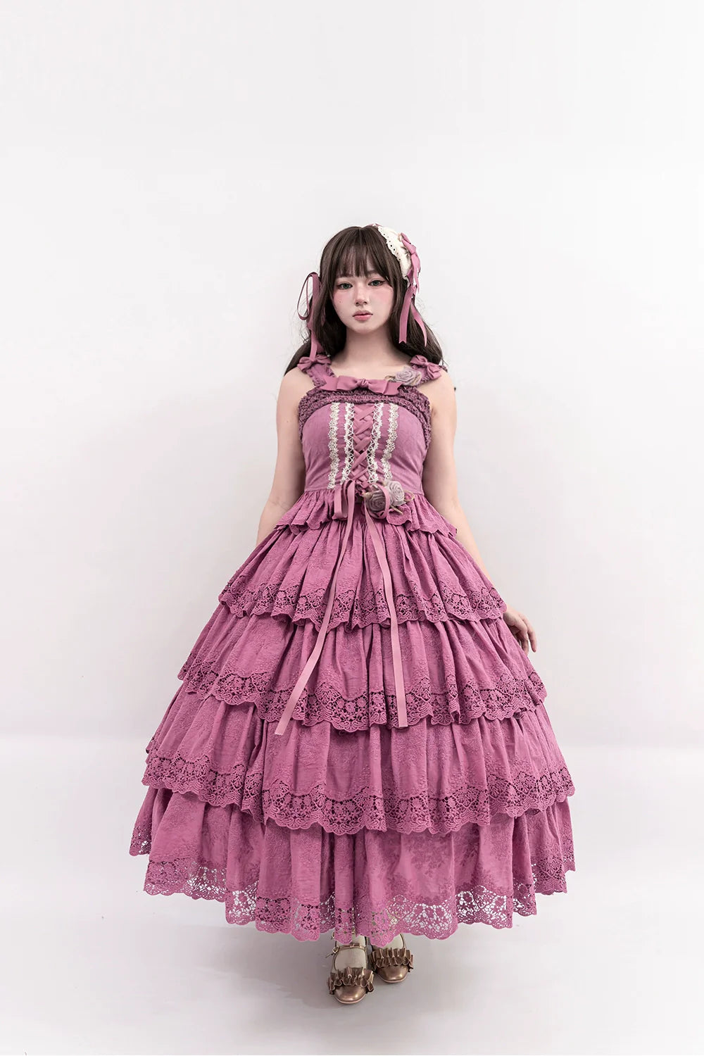 Miss Point - Forest Waltz - Classic Lolita Tiered Skirt Multi-layer Embroidered SK