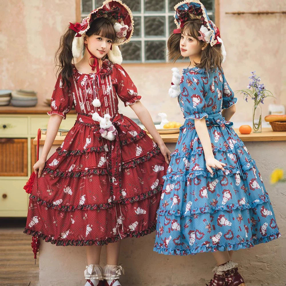 Miss Point - Forest Berry Bunny - Classic Lolita Accessory Cute Rabbit BNT KC and Brooch