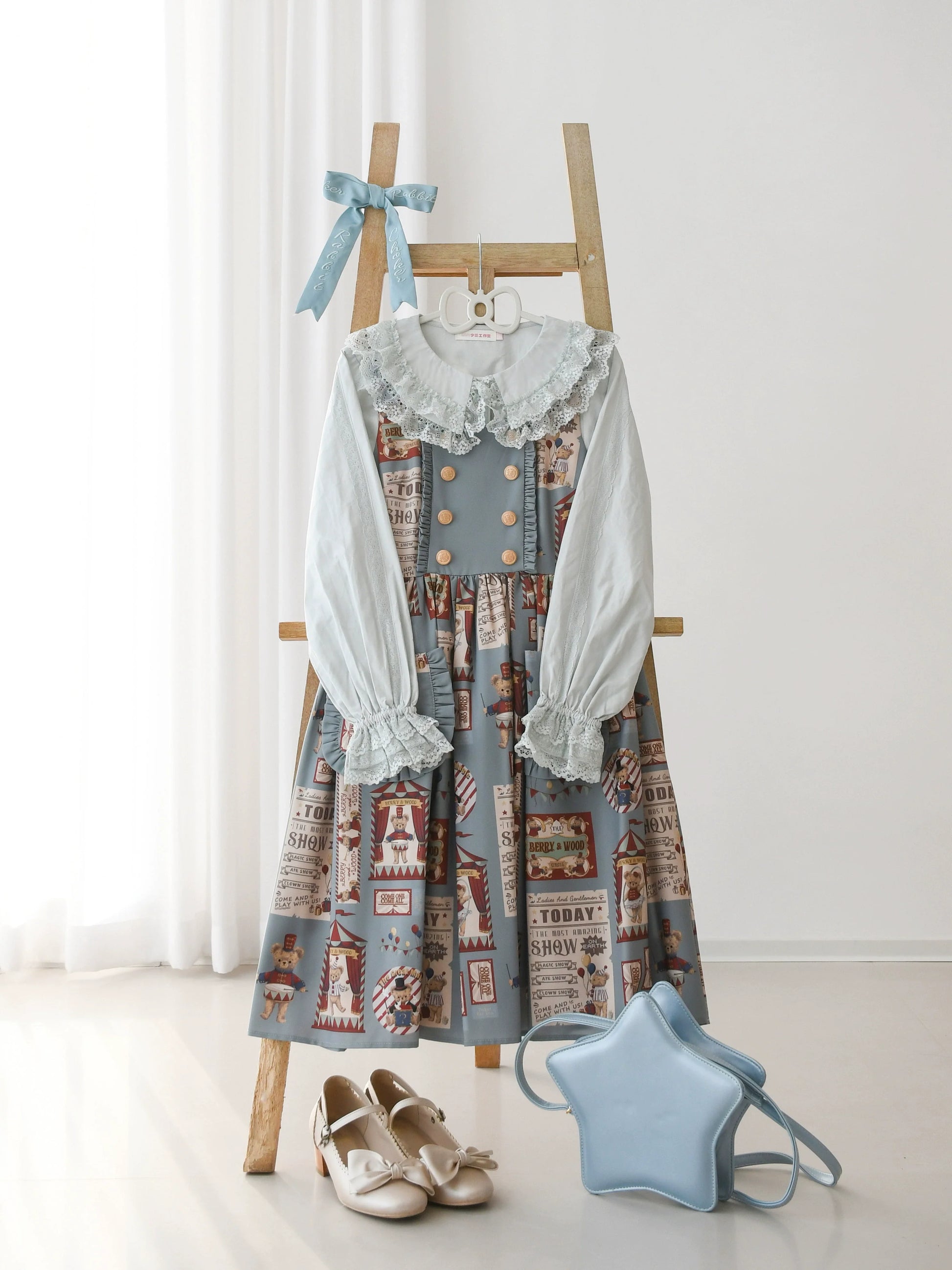 MIST - Hyde Garden - Daily Lolita Shirt Cotton Blouse Long Sleeves