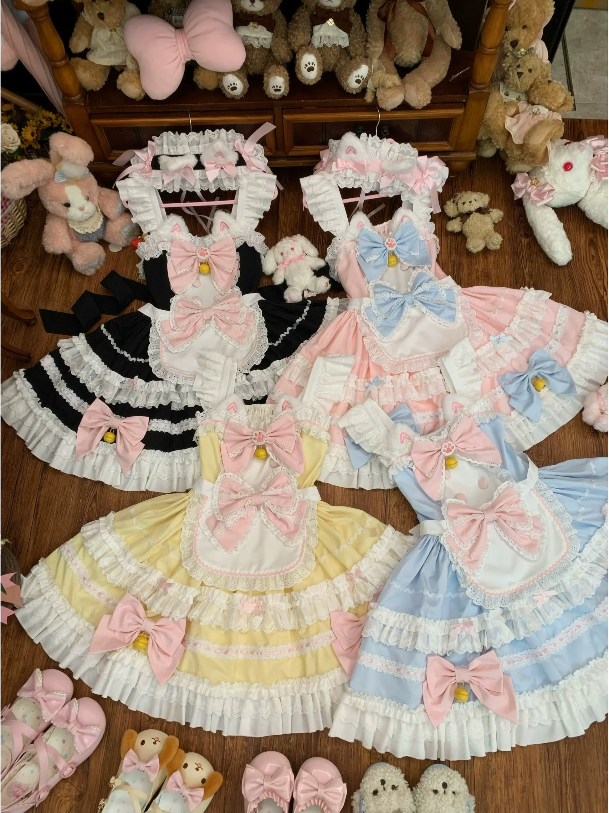 Sugar Girl - MeowRin SweetMaid - Sweet Lolita JSK, Adjustable Straps