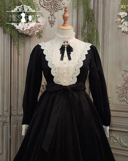Miss Point - Customized Lolita Dress Vintage Elegant Velvet OP Dress