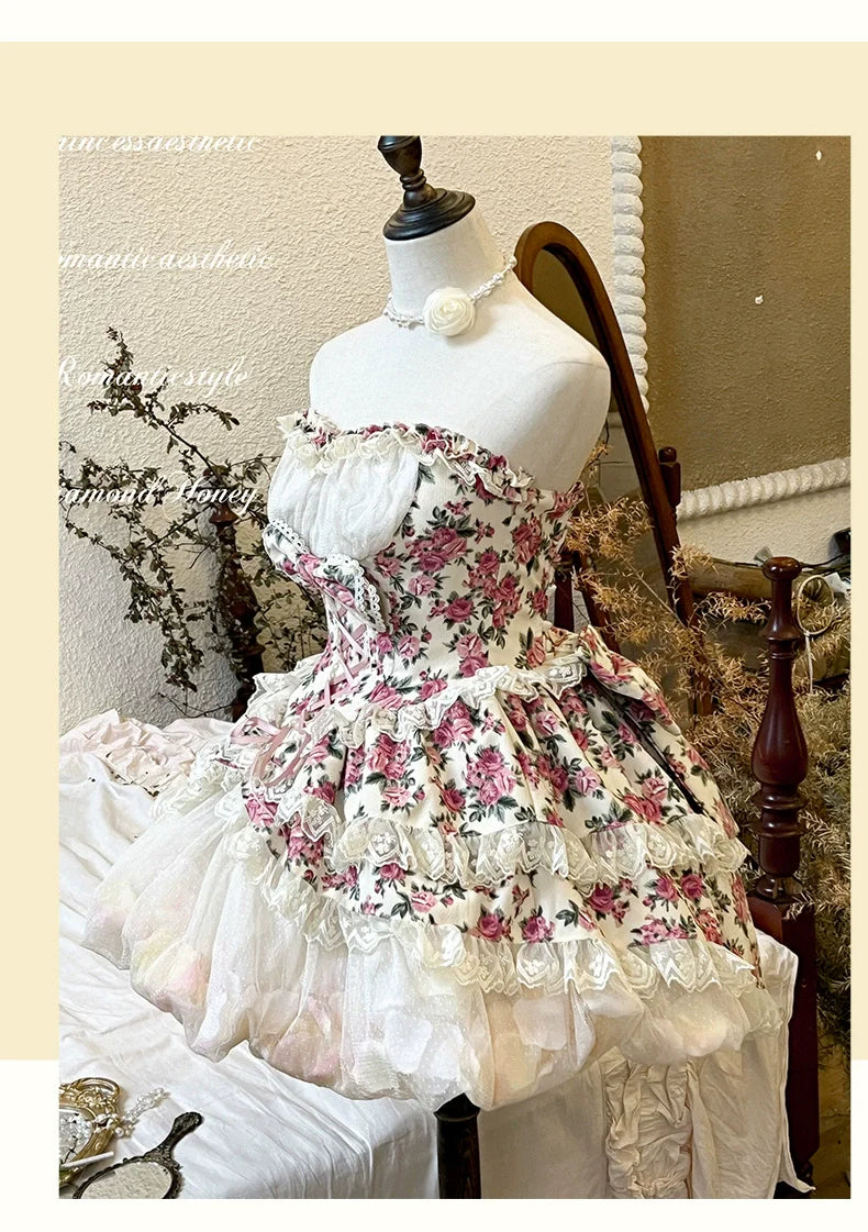 Diamond Honey - Sweet Lolita JSK Dress Sleeveless Dress for Spring Summer